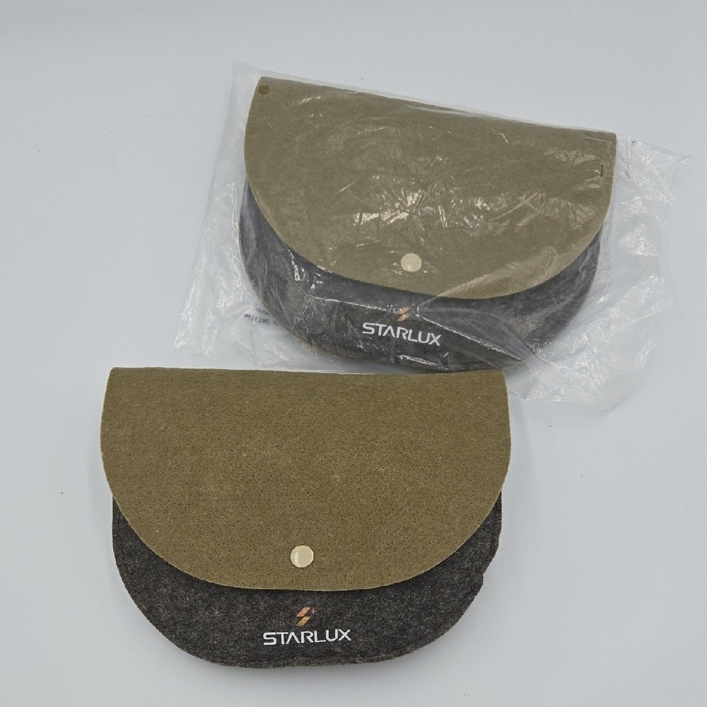 SET OF 2 Starlux Travel‎ Toiletry Pouches Amenity Airline Kits Green Grey